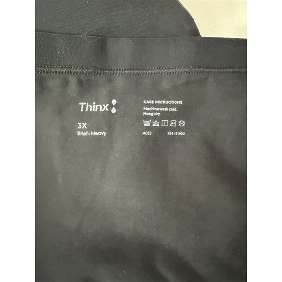 Thinx Brief Period Underwear Black Women's Size 3X NWT Monthly Flow Aunt Flo - Picture 11 of 14